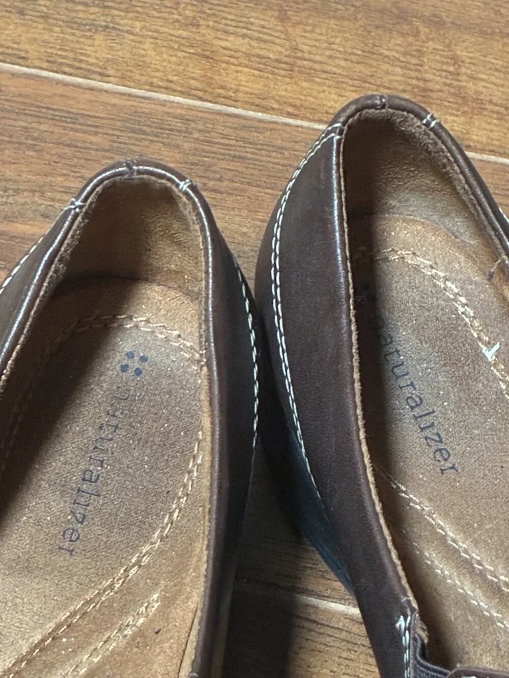 Naturalizer Aggie Women Brown Leather Slip On Comfort Shoe Size 10M Teacher-core